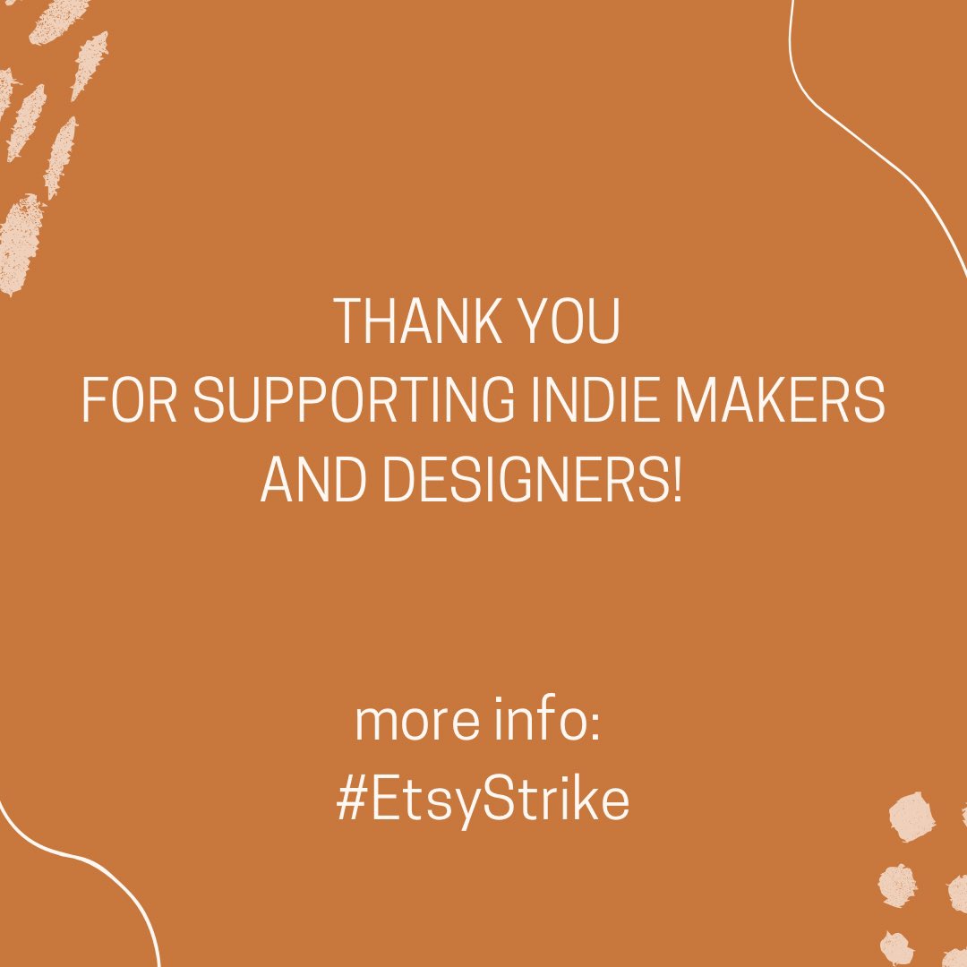 I love the smell of solidarity in the springtime #EtsyStrike