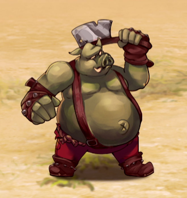 CrescentArcania's tweet photo. Monster design for an enemy you'd see in Erazea the location of where Crescent Arcania takes place. A pig  race called Porgcs. Guess what they like to eat 🌙

#indiegames #RPG #conceptart #gamedev #characterart https://t.co/cY40s2ySA0