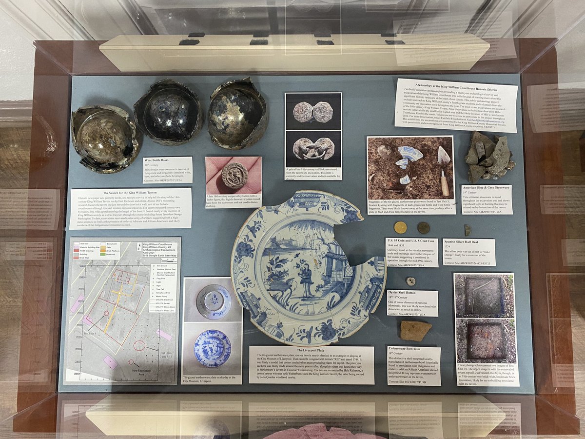 kingwillcoHS's tweet photo. New exhibits and plenty to see today (and on April 14th) at the King William Courthouse Historic District. Come by and celebrate our county’s heritage day and anniversary: 320years! Where did the time go?  #courthousearchaeology #publicarchaeology #fairfieldfoundation https://t.co/Vh07YXoV74