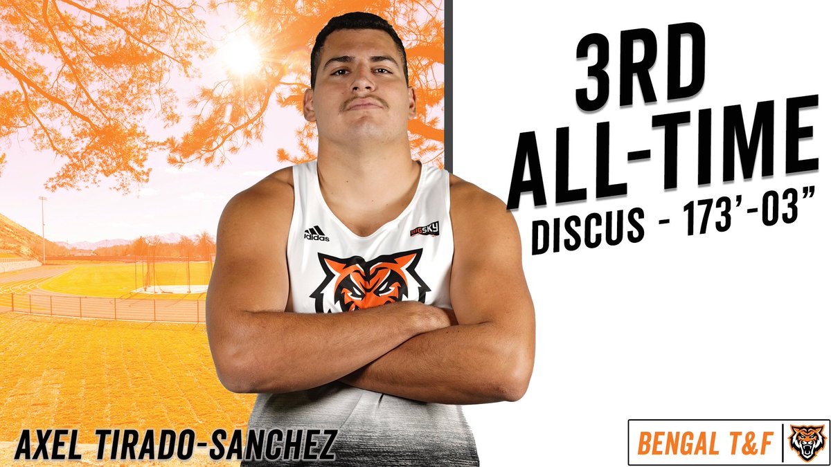 Axel Tirado-Sanchez had an amazing weekend in discus. The Bengal freshman had the third-best throw in school history, and leads the conference!

#RoarTogether // #ISUTF