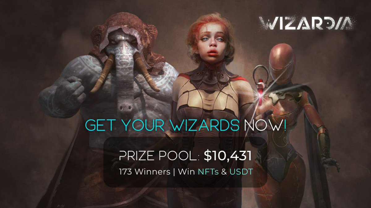 DynamicAirdrops's tweet photo. 🚨 Airdrop: Wizardia
🔥 Total Reward: 10431 $USDT
📊  Market: https://t.co/8O8byMIiEv  
🛃 Website: https://t.co/ZdMNbiYt9C
🚧 Rating: ⭐️⭐️⭐️⭐️⭐️ 
📛 Winners : 173 Lucky Winners
🤖 Airdrop Link : https://t.co/vp7KMbxRl8 https://t.co/jEXIkmuozv
