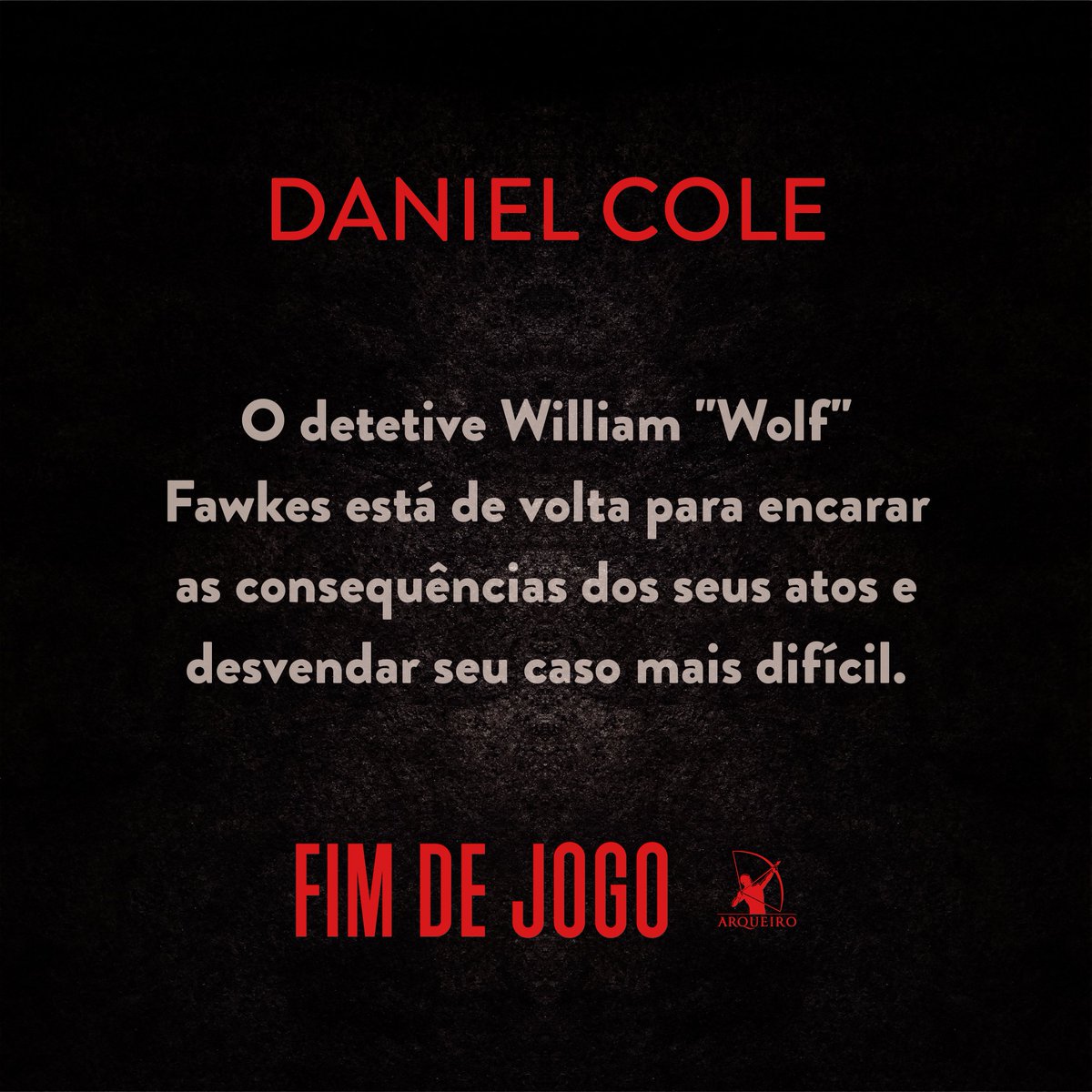 editoraarqueiro's tweet photo. 🗣"Fim de jogo" é o terceiro livro da série Boneco de Pano, de #DanielCole.
Um quarto trancado. Um cadáver. Um segredo comprometedor. O detetive Wolf está de volta para encarar as consequências dos seus atos e desvendar seu caso mais difícil.
https://t.co/tOqg1Twik3 https://t.co/L5eUpyRgeu