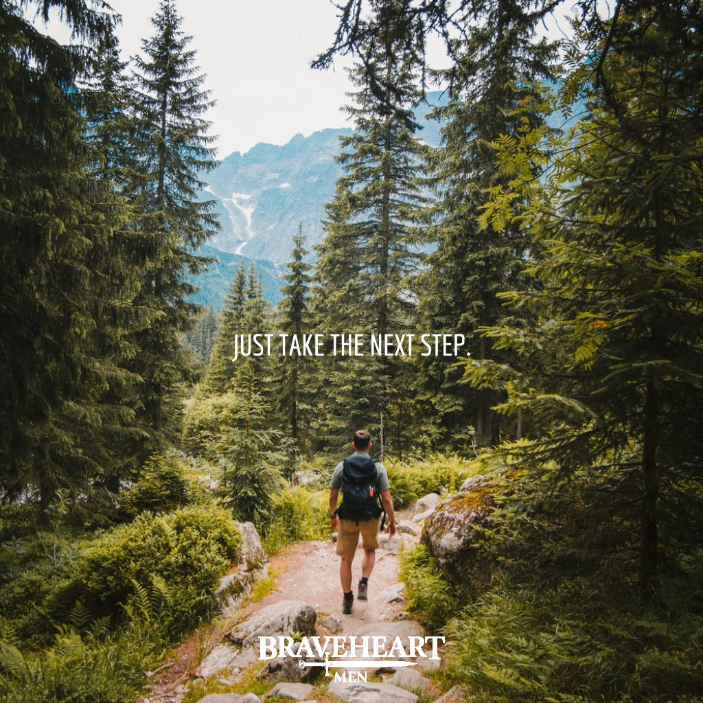 BraveHeart_Men's tweet photo. JUST TAKE THE NEXT STEP.  #BRAVEHEARTMEN https://t.co/NLA8Ahp79r