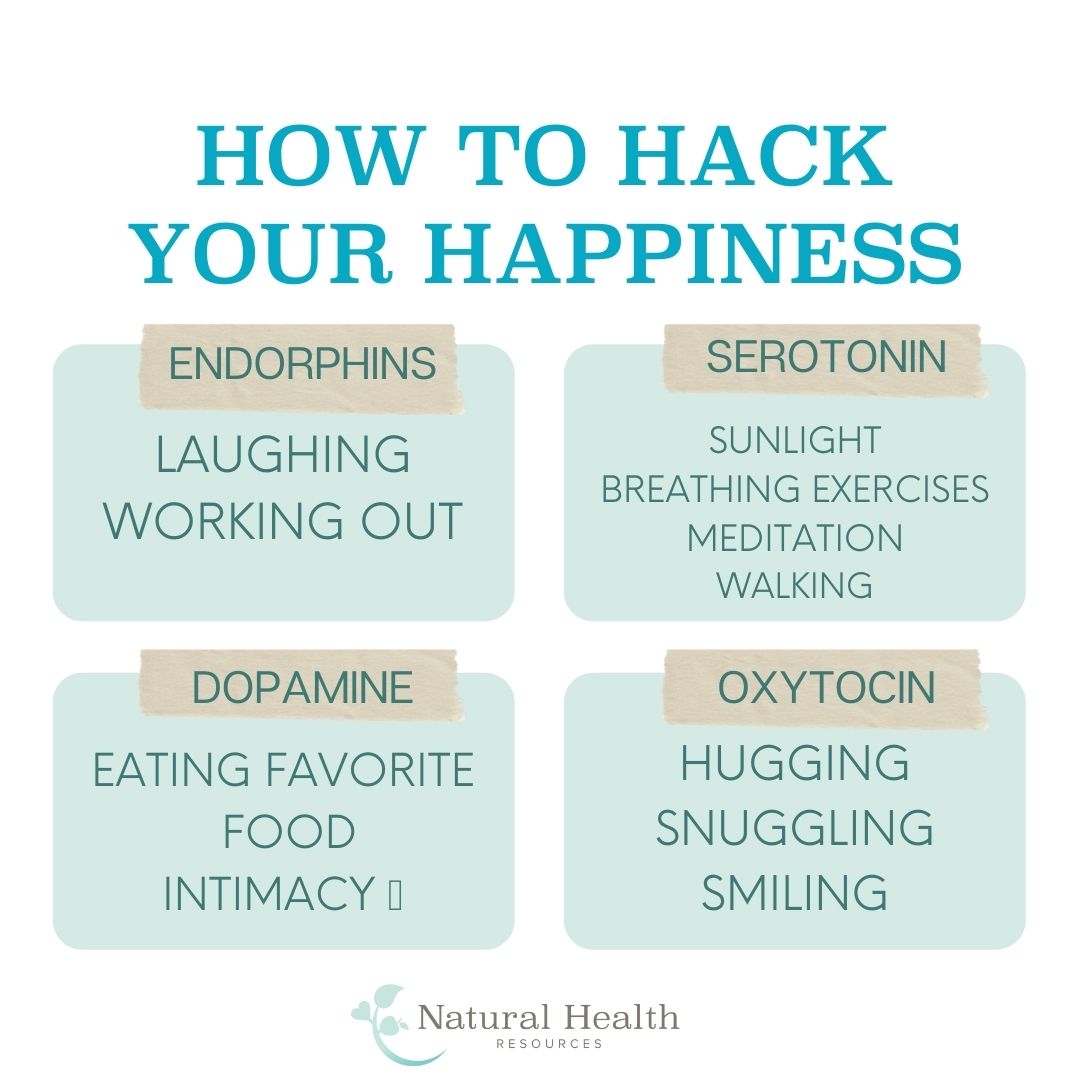 Get to know your Happy Chemicals and how to hack them 😍🙂
Endorphins - The Built-in Painkiller
Serotonin- The Happy Chemical
Dopamine - The Pleasure Neuro Transmitter
Oxytocin - The Love Hormone