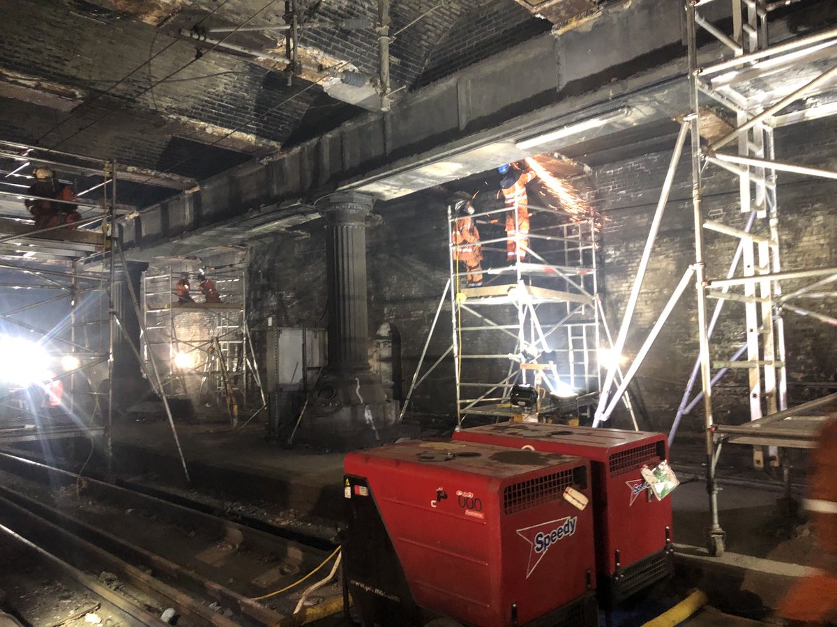 One of Glasgow’s busiest railway lines is closed for eight weeks for major repairs. We’ve been underground for a rare look. There’s even a ghost station! More in tonight’s Reporting Scotland.