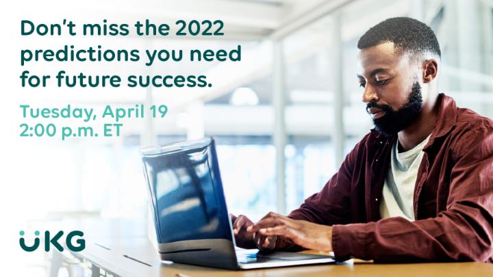 Kristinkparks's tweet photo. The turmoil of the past two years has given way to an unprecedented opportunity for employers — to protect their people and put them first.  Don’t miss the 2022 predictions you need for future success. Register now! https://t.co/G4LpjiLzHt https://t.co/EeTYnwZC5J
