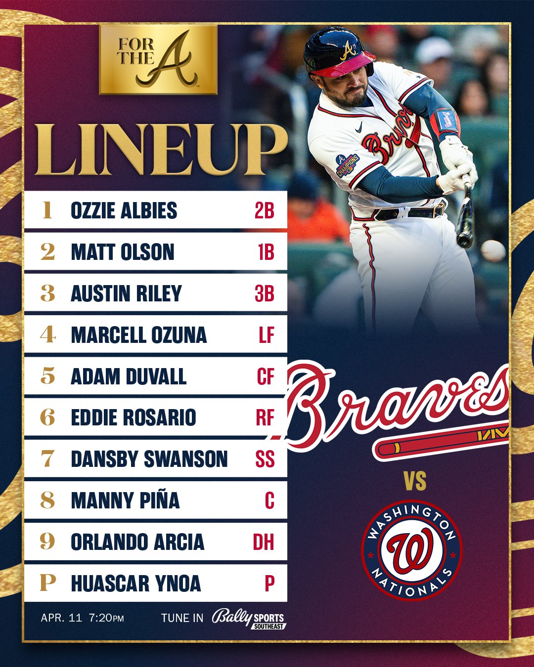 Atlanta Braves on Twitter ".theynoaa makes his season debut tonight