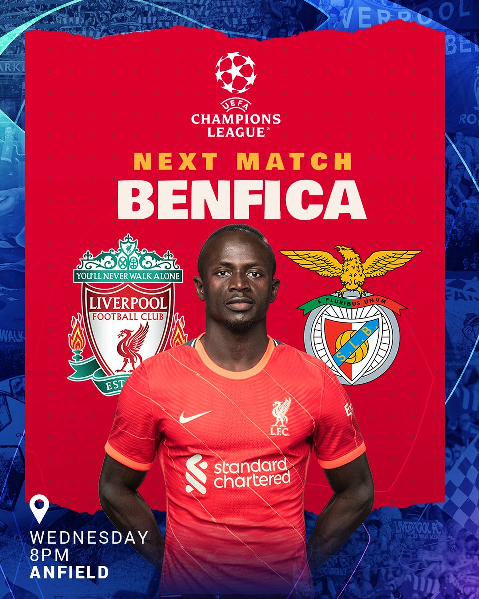 Liverpool'un Benfica Maçı İçin Hazırladığı İkinci Görsel
