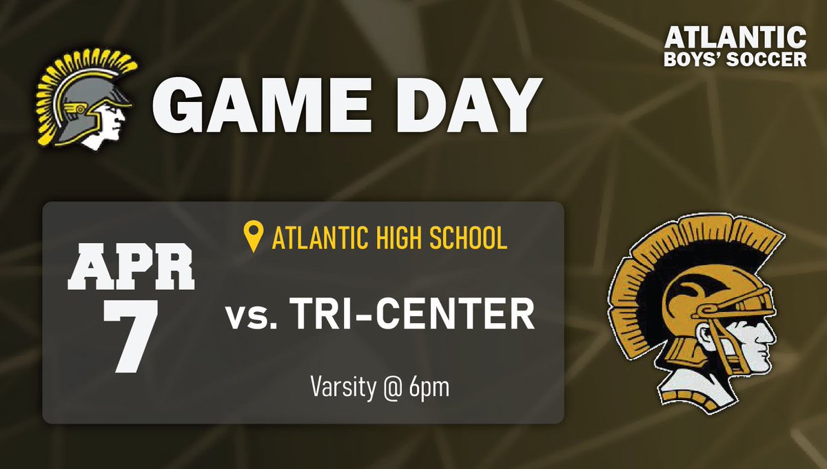 IT'S GAME DAY!!! Today is the makeup game from last Thursday. Come watch the boys play at the Atlantic high school at 6pm!