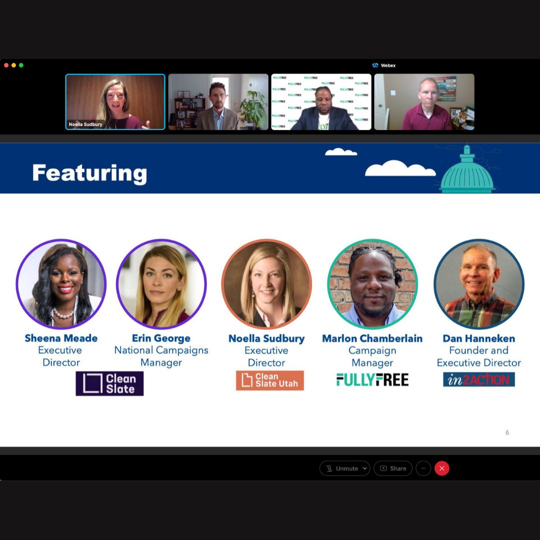 CleanSlateUtah's tweet photo. April is #SecondChanceMonth! Honored to receive an invitation from @The_NRRC to talk about how creating easier pathways to record clearance is key to community reintegration.
@CleanSlate_Init @FullyFreeIL @heartlandhelps #in2action @DOJBJA #ReentryMatters https://t.co/iaEU4xY4rm