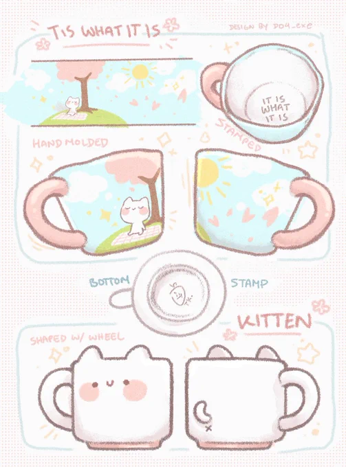 tinakitten inspired cups ☕️✨ 