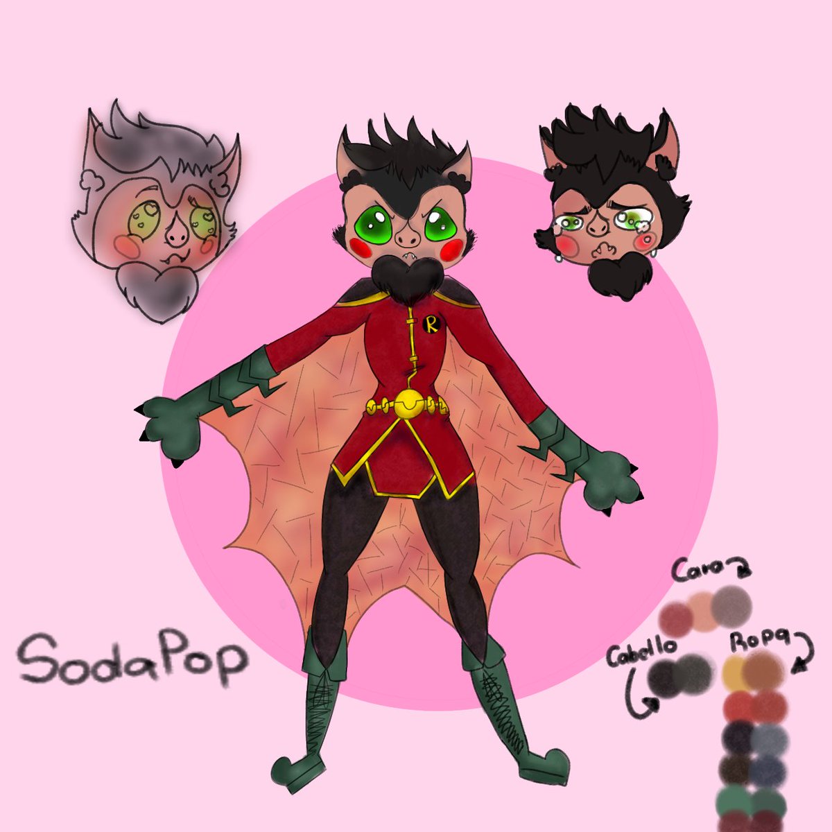 IvanSodapop's tweet photo. #demianwain #Robin  #Batman  #Fursona 
Dibuje al que me cae mal al hijo de Batman https://t.co/8C1idM0l7s