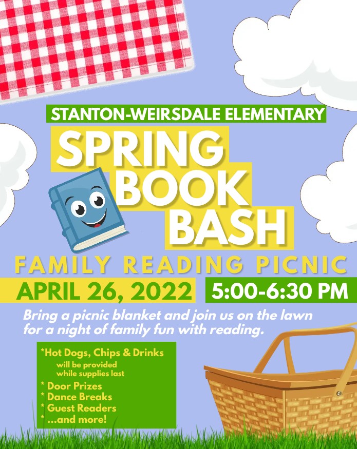 Come join us for a picnic on the lawn for a Spring Book Bash Family Reading Event! Dinner while supplies last, story telling, and much more! Check out the flyers below! @anniehembrook @MCPS_CAO <a href="/MCPS_Elementary/">🍎 MCPS Elementary Education</a>
