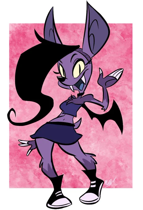 gift for @GabeDelArt of their new OC, Fangora 