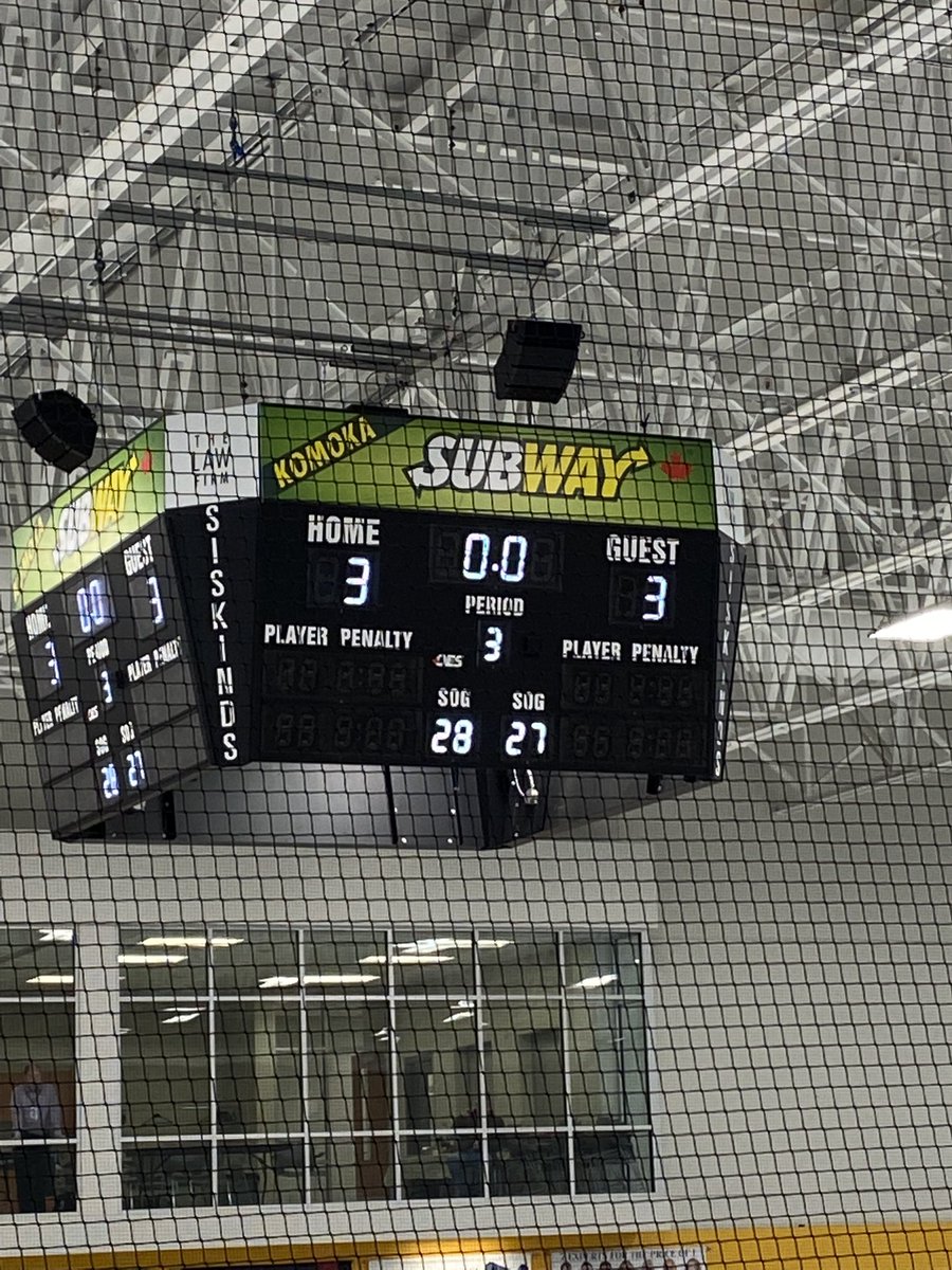 Final Score Game #1:
3-3

#MyersU15AAA #U15AAARegionals #RoadToTheTrophy 
<a href="/heoaaaleague/">HEO 'AAA' Hockey League</a>