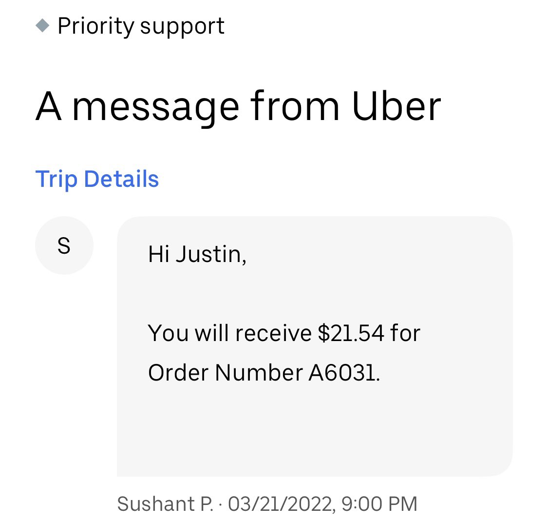 amigobro2's tweet photo. @Uber_Support Hi, I was supposed to get reimbursed for a customer’s purchase but I didn’t receive it yet. https://t.co/5DZuclAbiz