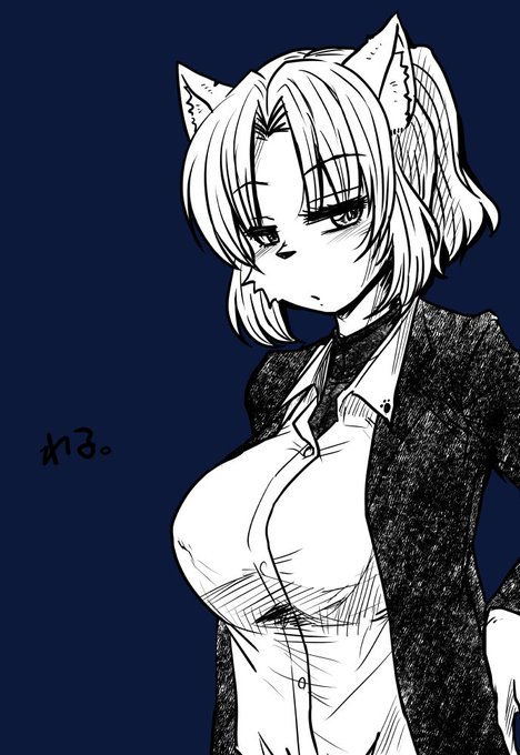 寝る前らくがき。
わるナさん。 