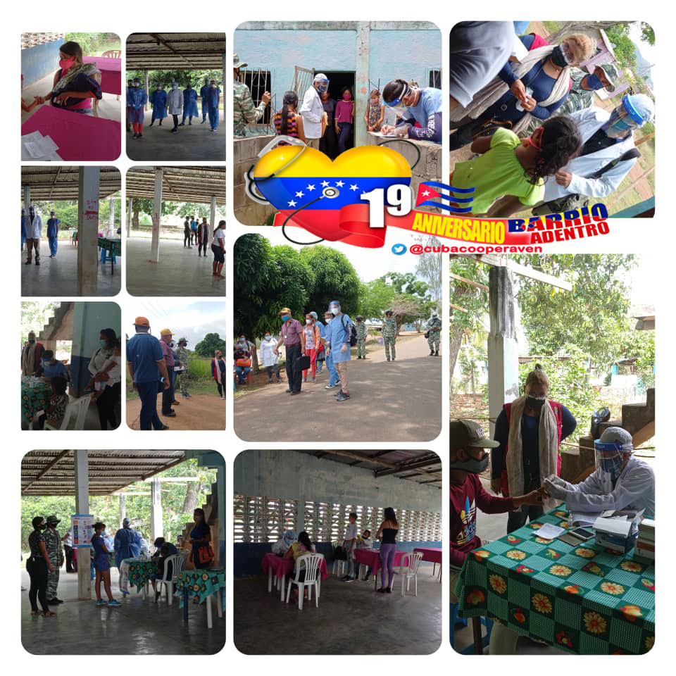 La Colaboración Médica Cubana en Venezuela entrega amor y salud al pueblo venezolano

#Aniversario19BarrioAdentro #CubaPorLaVida #CubaCoopera 

<a href="/cubacooperaven/">Brigada Médica Cubana en Venezuela</a> <a href="/MINSAPCuba/">Ministerio de Salud Pública de Cuba</a> <a href="/PardoRegla/">Regla Angulo Pardo</a> <a href="/japortalmiranda/">José Angel Portal Miranda</a> <a href="/MinSaludVE/">MPPSalud</a> <a href="/MagaGutierrezV/">Magaly Gutiérrez Viña</a>