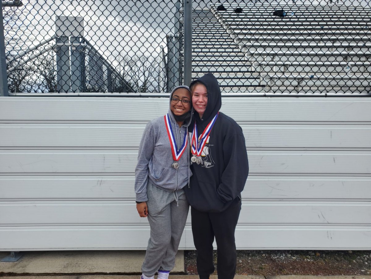 RCLionsDen's tweet photo. Congrats to Girls discus and shot 2nd place (Emma Howlett and Bre’yanna Howard), Girls 4×400 2nd place (Jenna Chiusano, Michelle Godoy, Jasmine McKay, and Asia Lyons), and Girls Spring Medley Relay 2nd place (Michelle Godoy, Stephanie Adjogble, Woodlyn Duvalcin, and Asia Lyons) https://t.co/46ZYojkpqL