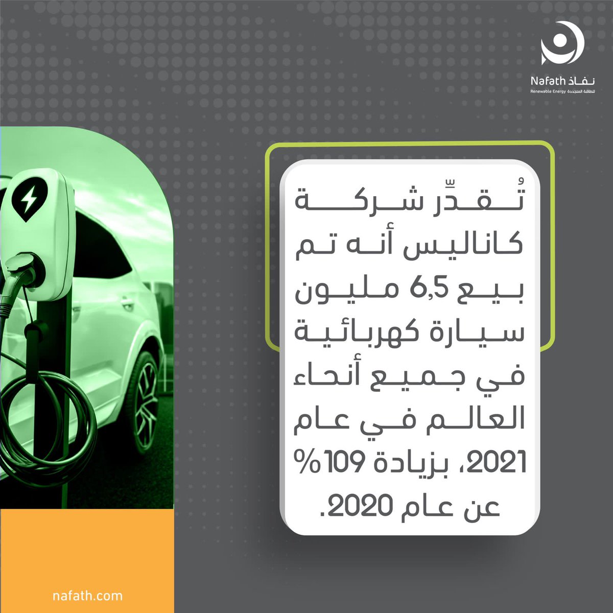 NafathRE's tweet photo. ارتفاع كبير في نسبة مبيعات السيارات الكهربائية خلال العام 2021 📉

هل تخطط لامتلاك أحدها؟ 🤔🚗

#نفاذ_للطاقة_المتجددة
#NafathRe https://t.co/JnCrPOn4LF