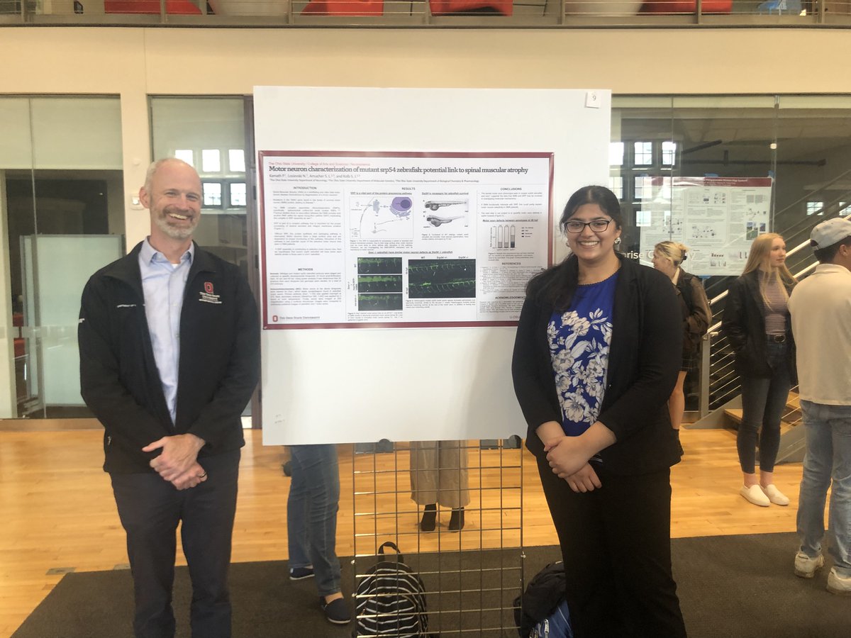 LabKolb's tweet image. Speaking of Kolb Lab undergraduates...! Great jobs by Pooja Kamath and Meredith Jones on their posters at the Ohio State Undergraduate Research Presentation last week!
