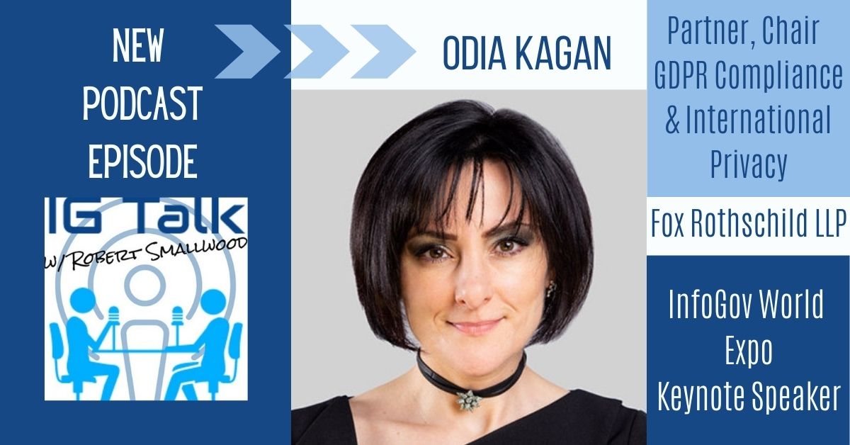 CIGOAorg's tweet photo. What we're listening to today: IG Talk featuring @OdiaKagan of @FoxRothschild. Highly entertaining from an #infogov perspective!
https://t.co/U7hIRQ6Vi4

#podcast #dataprivacy #gdpr https://t.co/r5w2dNrUKC