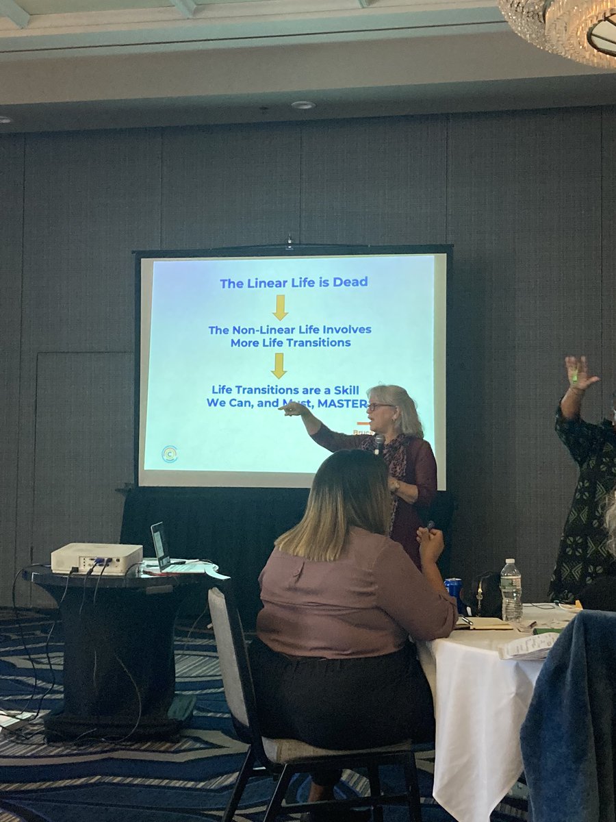 SarahDJohnston's tweet photo. The linear life and the linear career is dead

- @SusanChritton at #CTLconf https://t.co/fFZuEYQBQR