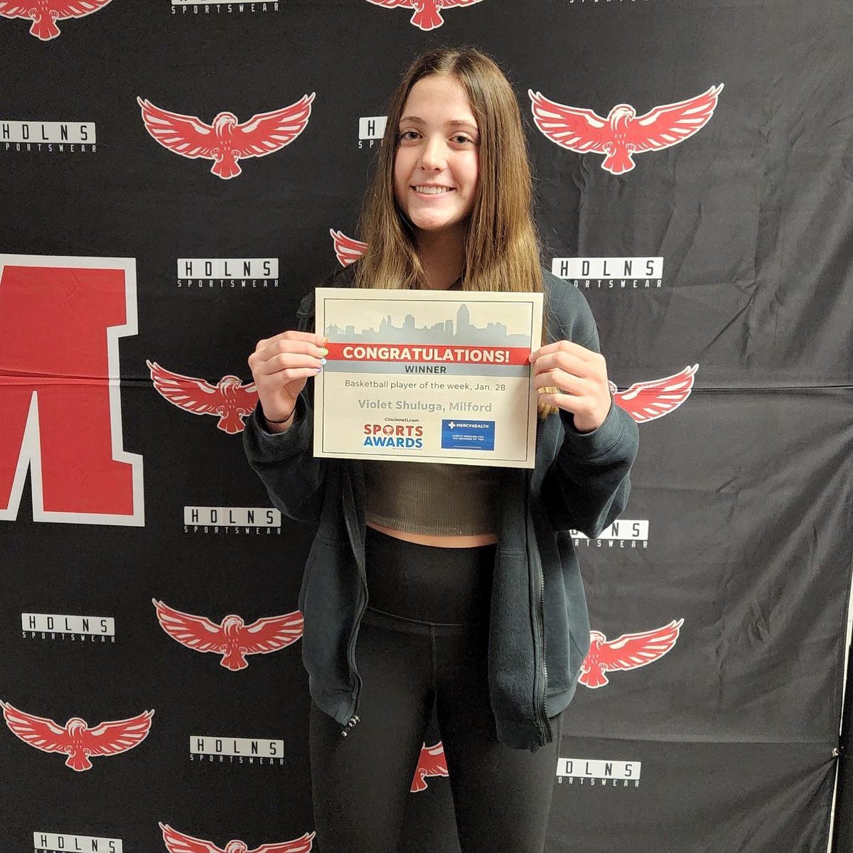 Milford_Eagles's tweet photo. You know our teams were cookin this winter when they brought 🏠4️⃣@ENQSports Athlete of the Week Awards!Congrats @_erichmorgan_, @VShuluga, @MalloryKlingsh1 , @PratherWesley on this honor! 

@ClerSunSports @BoysEaglesBBall @milford_flock @milford_schools @MilfordWrestlin @GirlsBkb https://t.co/zkMMtdBKCo