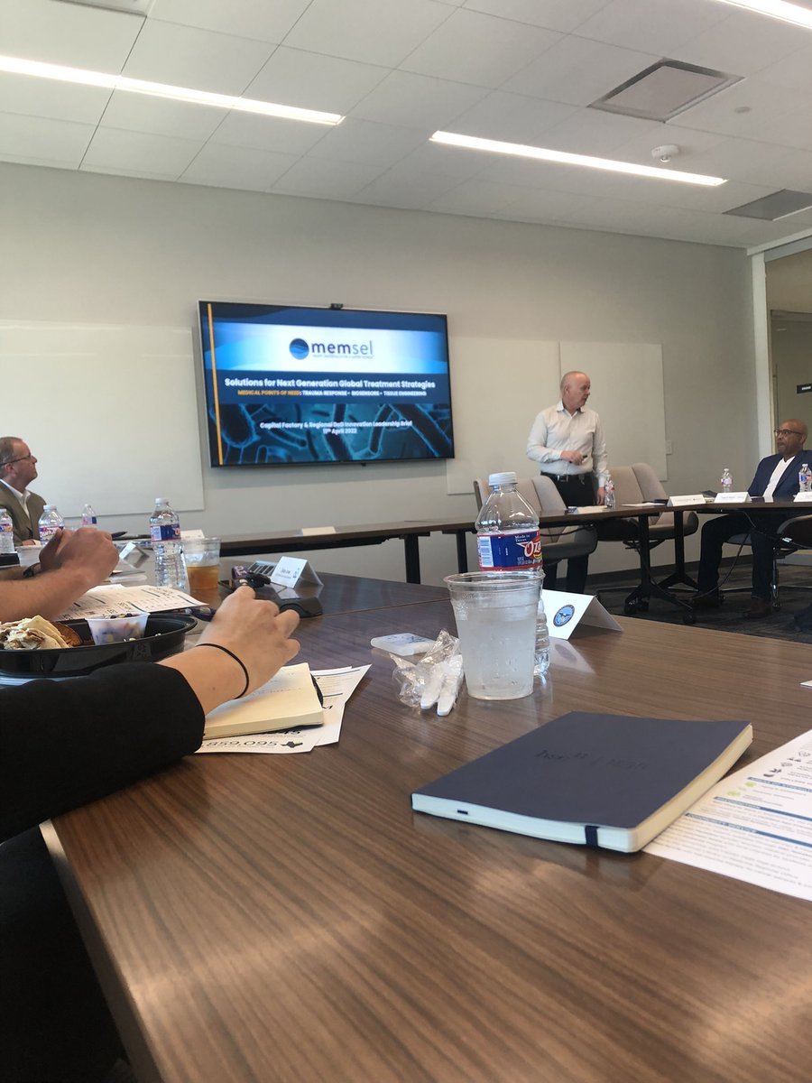 We love sharing our innovative research and startup companies with potential partners. Today it’s several reps from DoD and <a href="/CapitalFactory/">Capital Factory ⚙️</a> on our campus. <a href="/LockheedMartin/">Lockheed Martin</a> <a href="/BellHelicopter/">Bell Helicopter (New Handle @BellFlight)</a> @ElbitSystemsUS @UNTHSC @HSCInnovates <a href="/FWEconDev/">City of Fort Worth Economic Development</a>