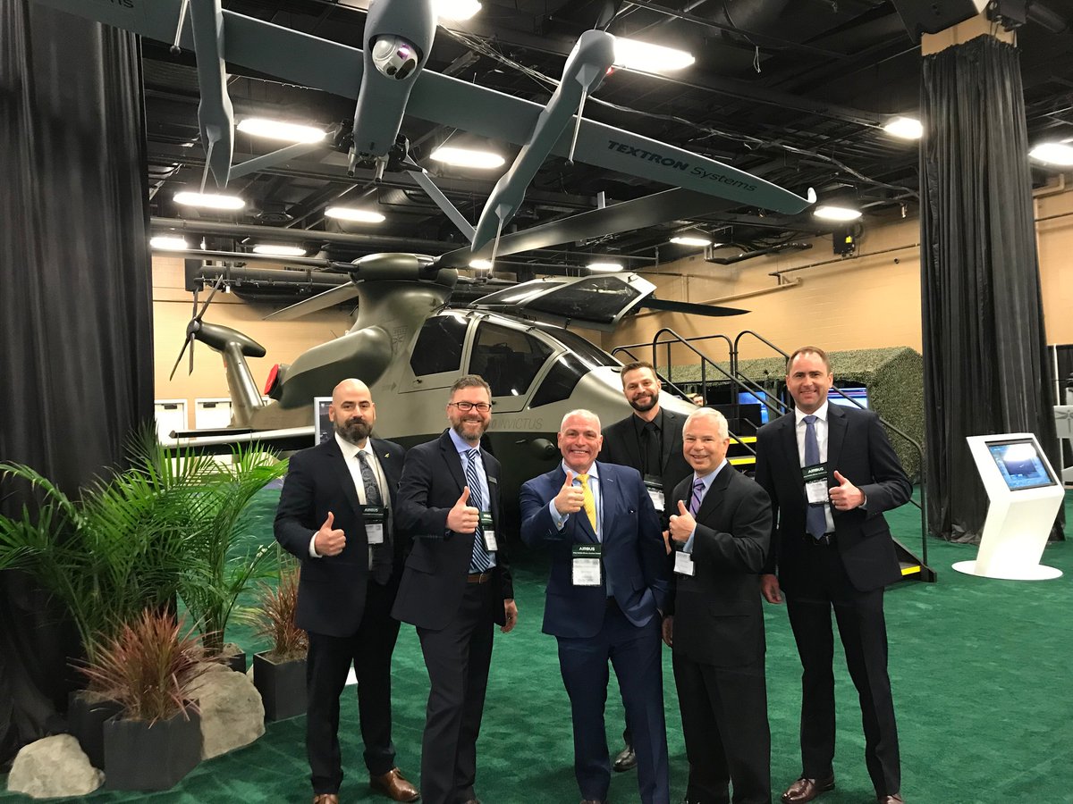 Textron's tweet photo. #DYK the @TextronAviation, @TXTSystems, and @BellFlight teams were at Quad A and @SeaAirSpace last week? All these teams were able to showcase the latest Textron #innovations and technologies. #WeBuildCoolThings #AAAA #aviation #helicopters https://t.co/PXscba7dCU