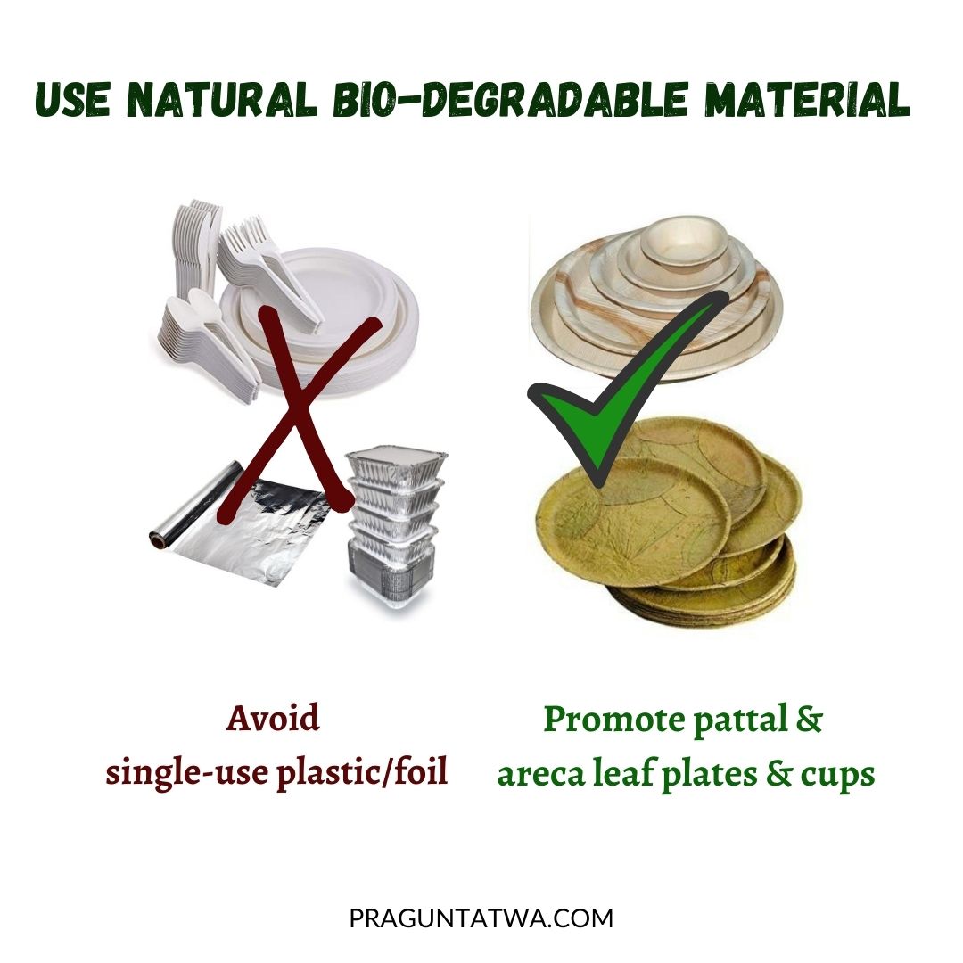 PrachiTatwa's tweet photo. Use biodegradable tableware instead of single-use lastic cutlery for your get-togethers & parties.
#biodegradable #saynotoplastic #saynotosingleuse #noplastic #pattal #compostablecups #naturalmaterial #naturaltableware #avoidplastic #praguntatwa #TheTatwaGirl #compostablecutlery https://t.co/EWLfDpeGPL