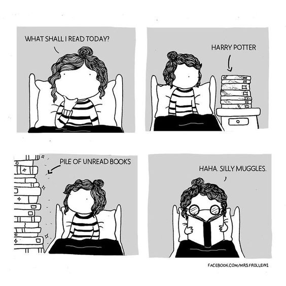 arcadiapl's tweet photo. How many times have you read Harry Potter?
#Arcadia #ArcadiaPublicLibrary #Mondayfunnies #HarryPotterforlife #harrypotter https://t.co/QdfaqNCrqw
