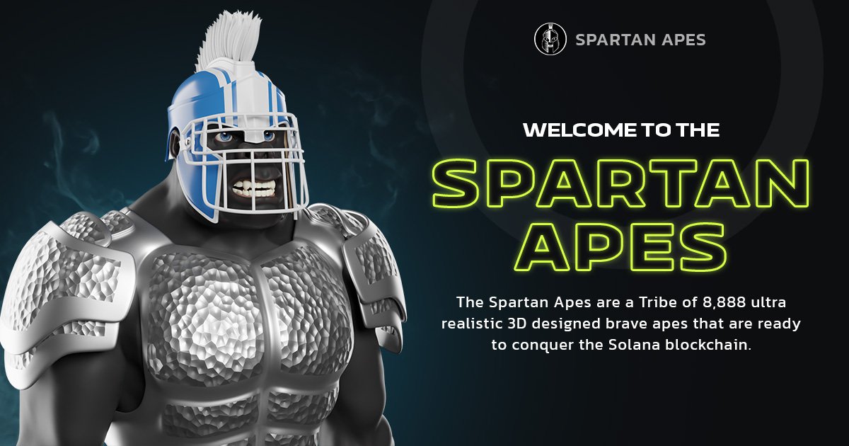 Y’all, we know you’re impatient to start #minting those awesome #SpartanApes.
The date is quickly approaching.
It’s not that long till April 26th!

Meanwhile, let’s mingle on Discord.

#NFTCommunity #NFTart #NFTCollection #NFTs discord.gg/QtgCVa9gHW