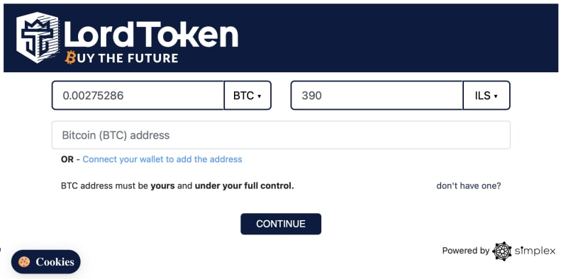 From now you can buy #crypto without being afraid of high fees 💪

Less than 1% fees on #LordToken thanks to our partner #Simplex  😊 

Check it out 🔗 simplex.lordtoken.com