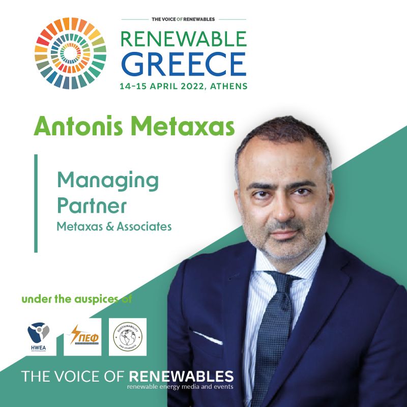 The upcoming #Renewable #Greece 2022 #Conference that will take place on the 14th and the 15th of April in Athens, is only three days away!
 <a href="/DrMetaxas/">Prof. Dr. A. Metaxas</a> will moderate the first Panel titled “Renewable #Energy Development Policy – Propelling Greece into #Decarbonized Future”. 
#RES