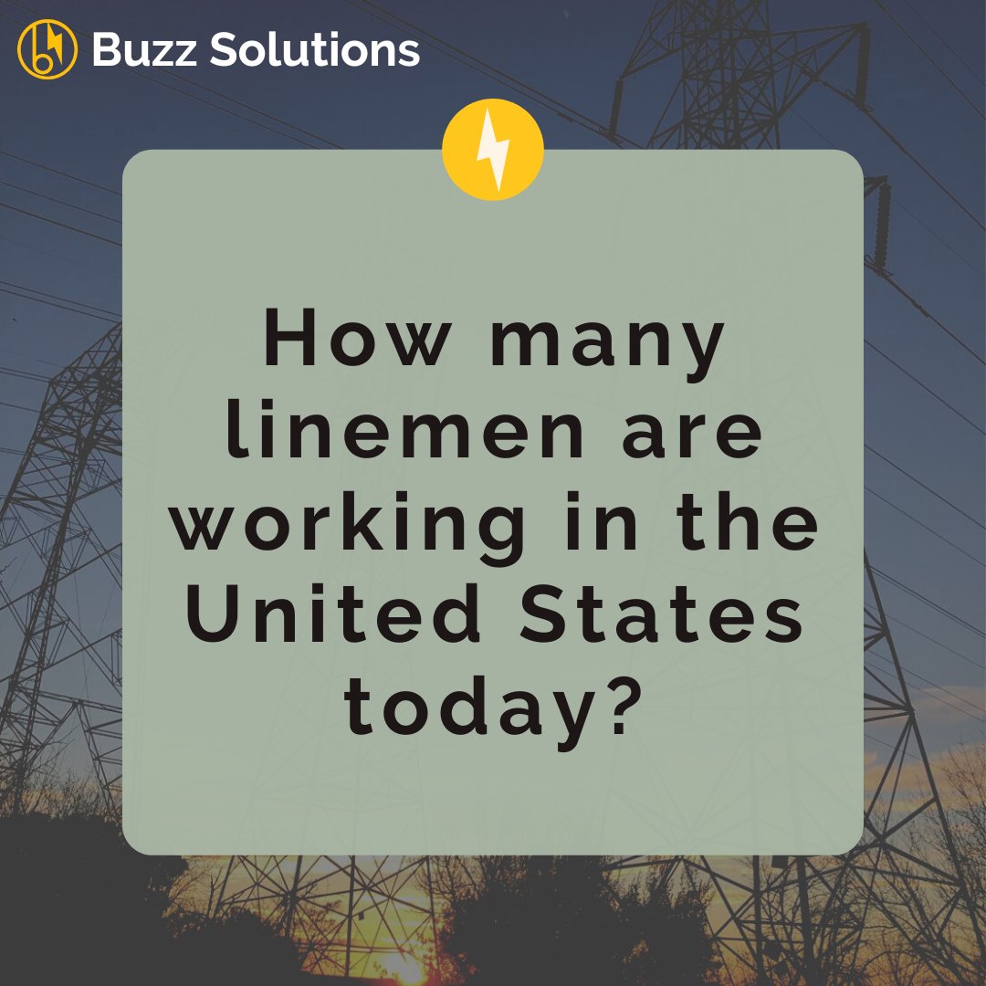 BuzzSolutions1's tweet photo. Here is the question of the week, happy Guessing!
#linemen #powerinspections #utilityprofession #funfactfriday #morebuzztocome https://t.co/WbYODDXO4Q