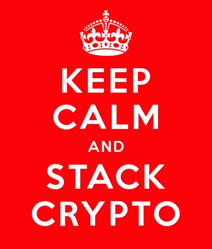 Keep calm and keep stacking #bitcoin #cryptocurrency