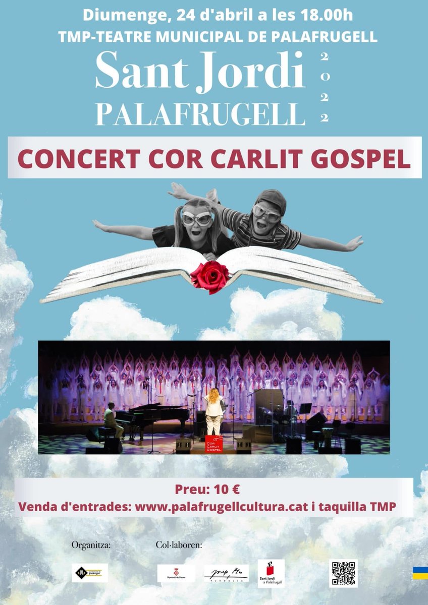 Vols fer un regal ple d'amor per #SantJordi 🌹🦎📚 ?  

Vine a celebrar-ho amb nosaltres! 🎊🎶

<a href="/CorCarlitGospel/">Cor Carlit Gospel</a> 
🌹#santjordi2022

⤵️
palafrugellcultura.cat/ca/programacio…