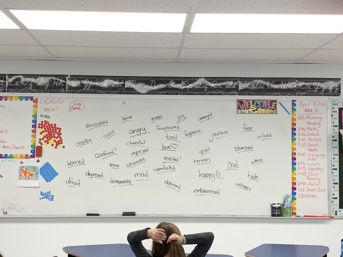 ClassroomJewel's tweet photo. We started poetry today! Students learned that big emotions can inspire poems. #poetry #studentpoets @ParkWestHRSB https://t.co/KQwjD3928v