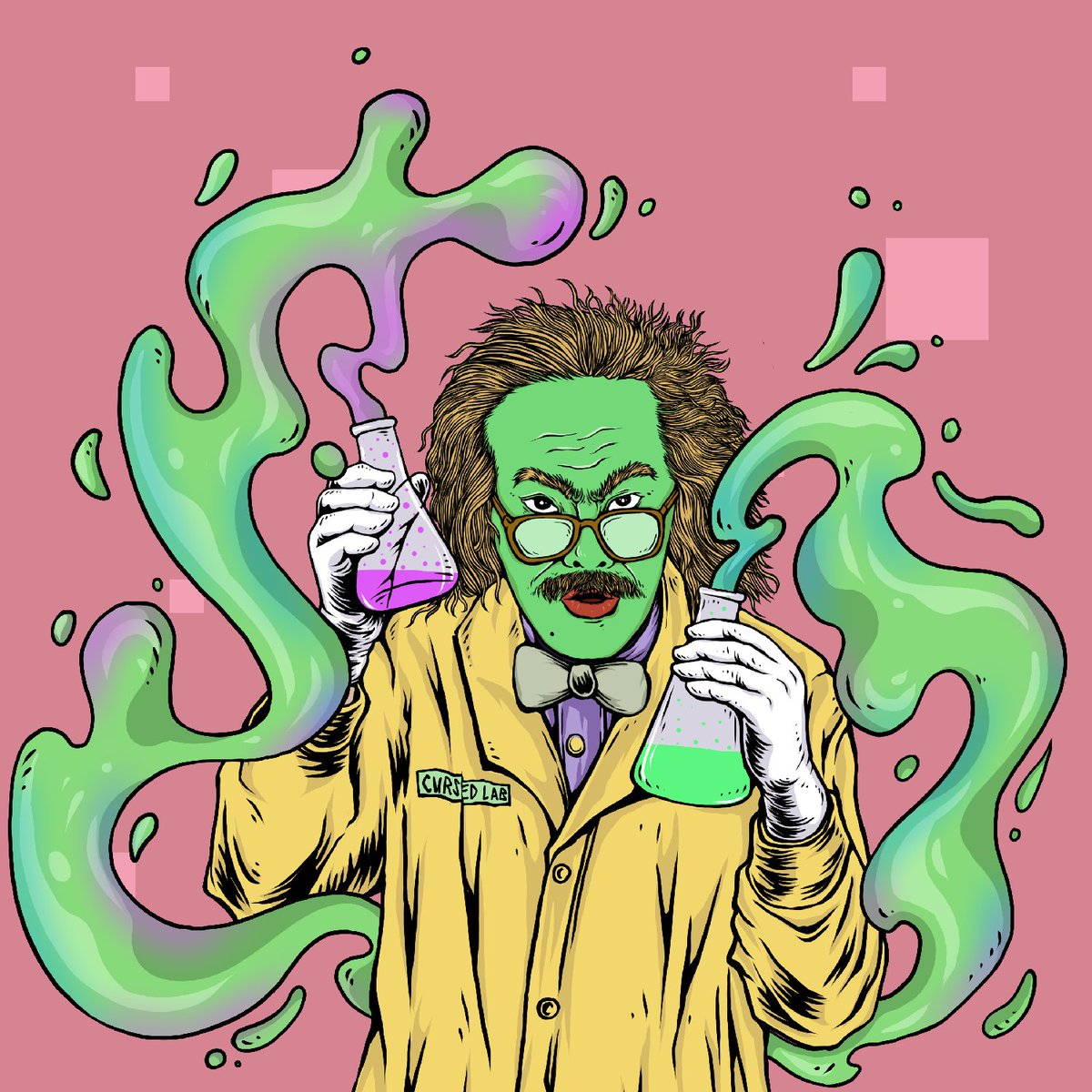 calvinbecerra's tweet photo. I can't shake this curse @CursedLabs is throwing at me. Picked up these two chemists at the meth lab. 🧪 $Zion #CursedLabs #NFTCommunity #Solana #NFT https://t.co/SyfGVqcjbX