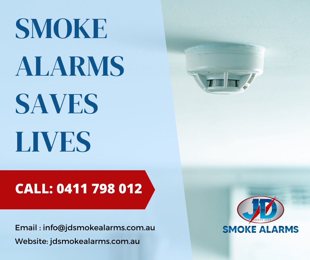 GET YOUR SMOKE ALARMS UP TO CODE
JD Smoke Alarms right now to keep your family and home secure : 
 Call 0411 798 012 
Email : info@jdsmokealarms.com.au
Website: jdsmokealarms.com.au
 #brisbane #brisbanerealestate #smokealarmcompliance #willyoubeready  #smokealarmssavelives