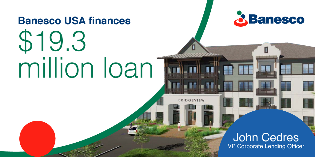 Banesco USA has financed a $19.3 million project, which will be located at the northwest corner of Martin Highway/Indian Street and South Kanner Highway in the Central area of Stuart, FL. 
Ready to get your Loan?
For more info 👉 bit.ly/BanescoUSA

#apartmentBuilding #Loan