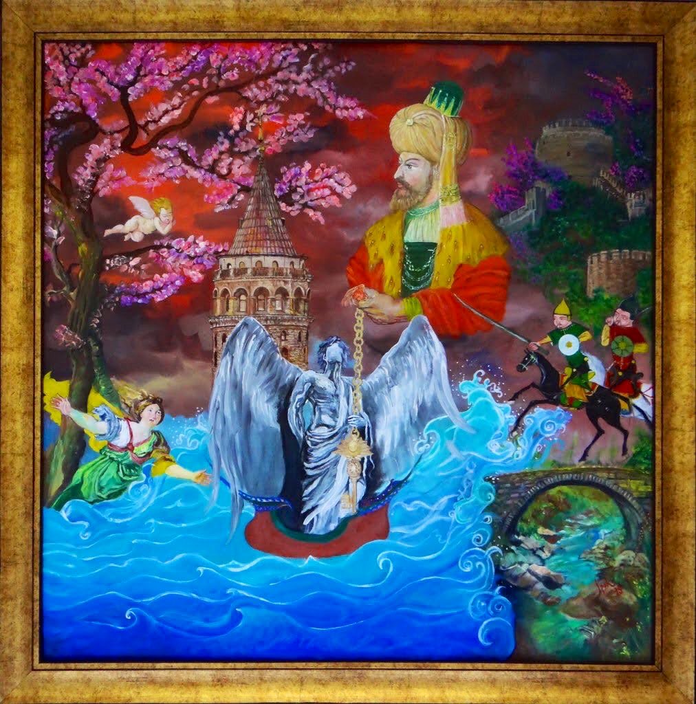ipekchi_art's tweet photo. Key of Constantinople
Oilpainting on canvas
80x80cm
#oilpaintings #originalart #tablo #sanat #istanbul #contemporarypainting #fineart #art #artshare #painting #angel #fatihsultanmehmed 
©️ipekChi Art https://t.co/OsbNEnIP2E