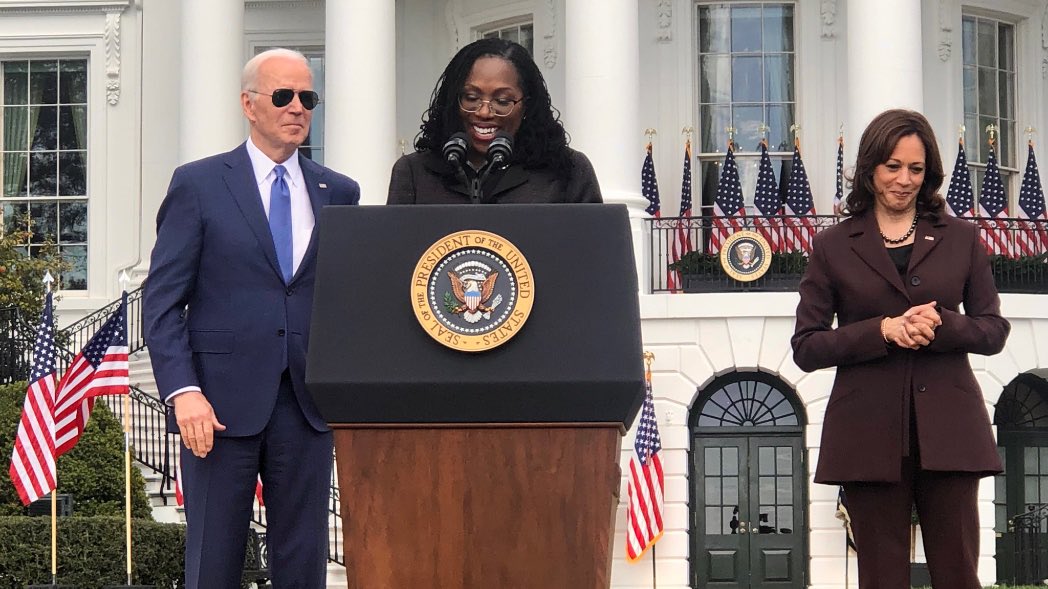WJSClanton's tweet photo. Proud to have a #Supreme Sister Circle! Thank you, @Kim_Tignor @ReignOfApril @IamMinyon @JotakaEaddy @coalitionbuildr @glyndacarr @hollileshae and so many others for your work in ensuring that Judge #KetanjiBrownJackson joins the #SCOTUS  #SheWillRise #WinWithBlackWomen https://t.co/NpYxhRC91G