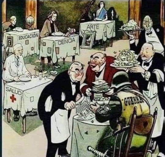 alexaplomo79's tweet photo. Un Cómic que según tiene más de 80 años y no hay nada que cambiar, ni arreglarle solo poner  algunos nombres para los que alimentan las guerras en el mundo!!
Hoy en la actualidad es aún más relevante que el día en que fue dibujado. https://t.co/xk4PMuhWfT