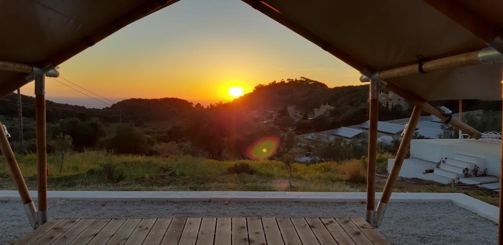 Uitzicht vanuit de #Clampingtent #Zakyntos #Greece #Medows #yala