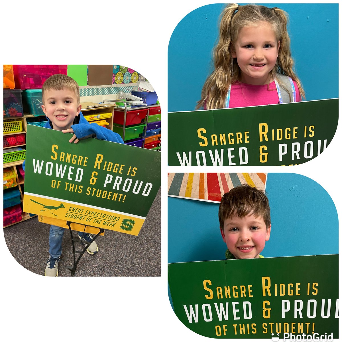 Enthusiasm in Kinder!
Royce is enthusiastic about learning new things and playing with friends!
Tucker shows enthusiasm both in and out of the classroom! He is a great friend and cheerleader! 
Ellie looks forward to learning and being with friends with enthusiasm every day!!