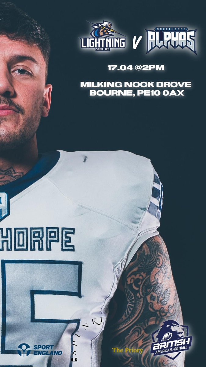 ScunthorpeAlpha's tweet photo. GAMEWEEK.

We start the 22 campaign away v South Lincs Lightning American Football this coming Sunday.

Bourne Rugby Club, 2pm KO.

#ExpectUs #MD2GA #SwagOverLuck #iybitwc #Thepriory #PoweredByBeSpunki #bealpha #fefer #americanfootball https://t.co/Jd6A7Yp8jv