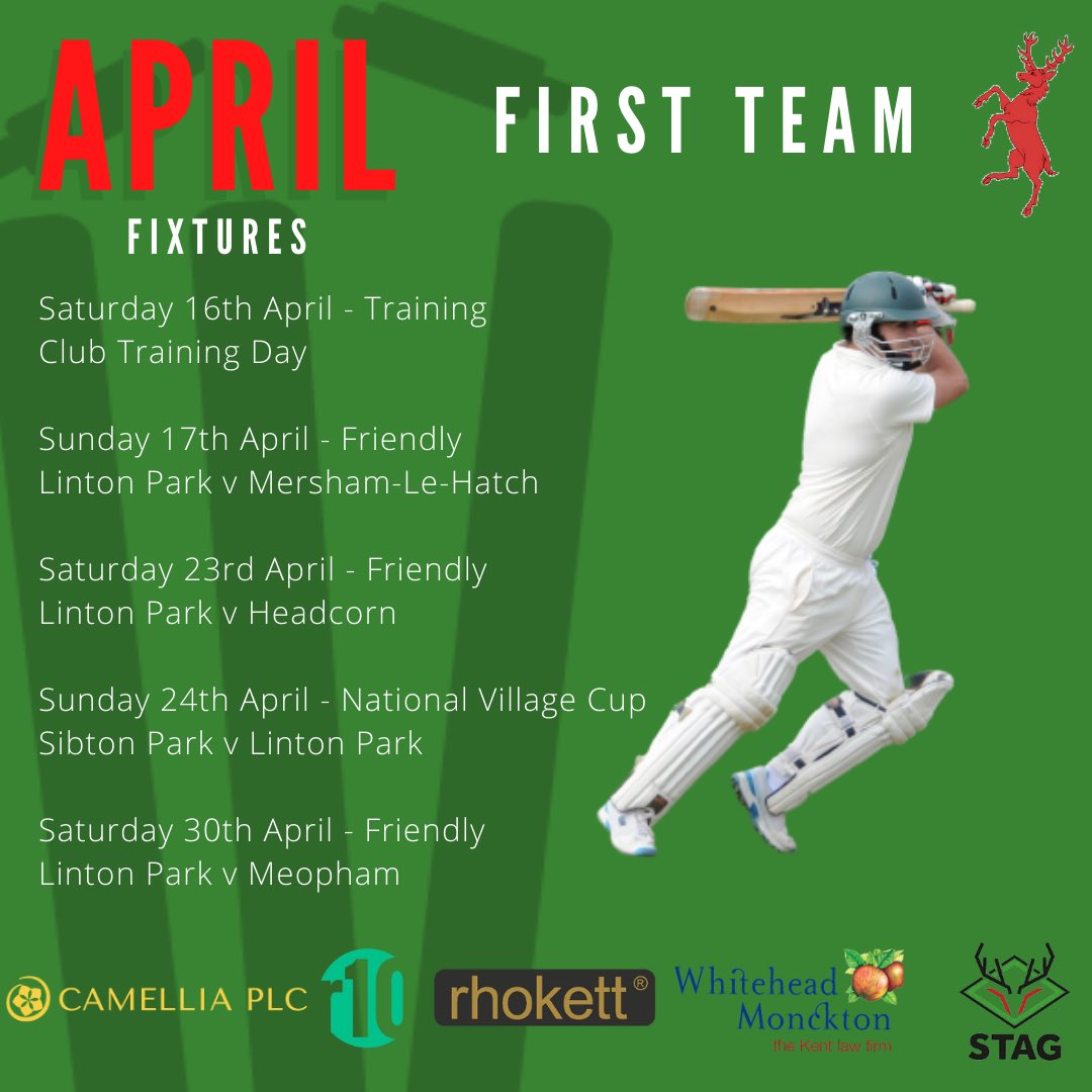 LintonParkCC's tweet photo. The wait is nearly over 🤩

Just a few days to go now until we get started with our 2022 season and this is how our fixtures look for April. 

A massive massive thank you to those members that have spent countless hours at the ground to get us ready for the start of the season! https://t.co/8ZH2q3XFIs