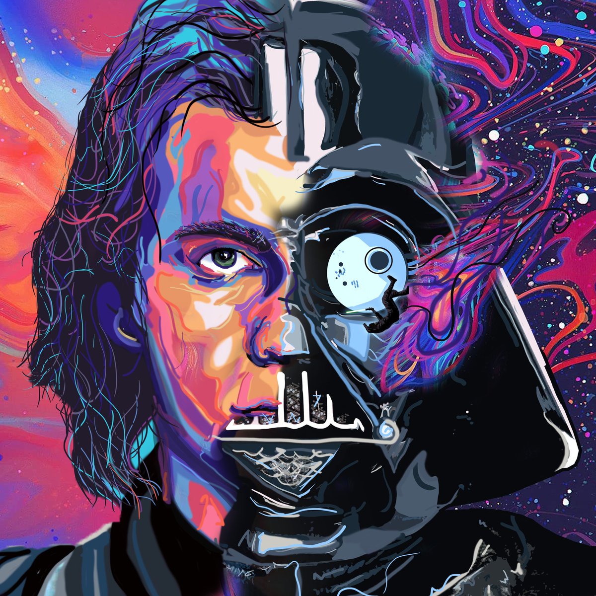 Maha_Sattva's tweet photo. So I made Star Wars versions of The Man on the Moon trilogy by @KidCudi and it would seriously be the best day of my life if he got to see them. So if you’d like to help make that happen, please RT this!!!! https://t.co/6LZoKPQ8Ow
